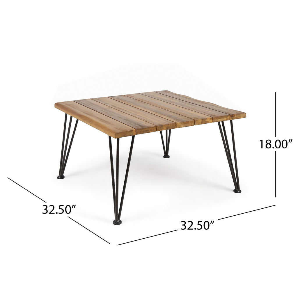 Zion Industrial Wood And Metal Coffee Table