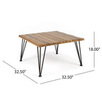Zion Industrial Wood And Metal Coffee Table