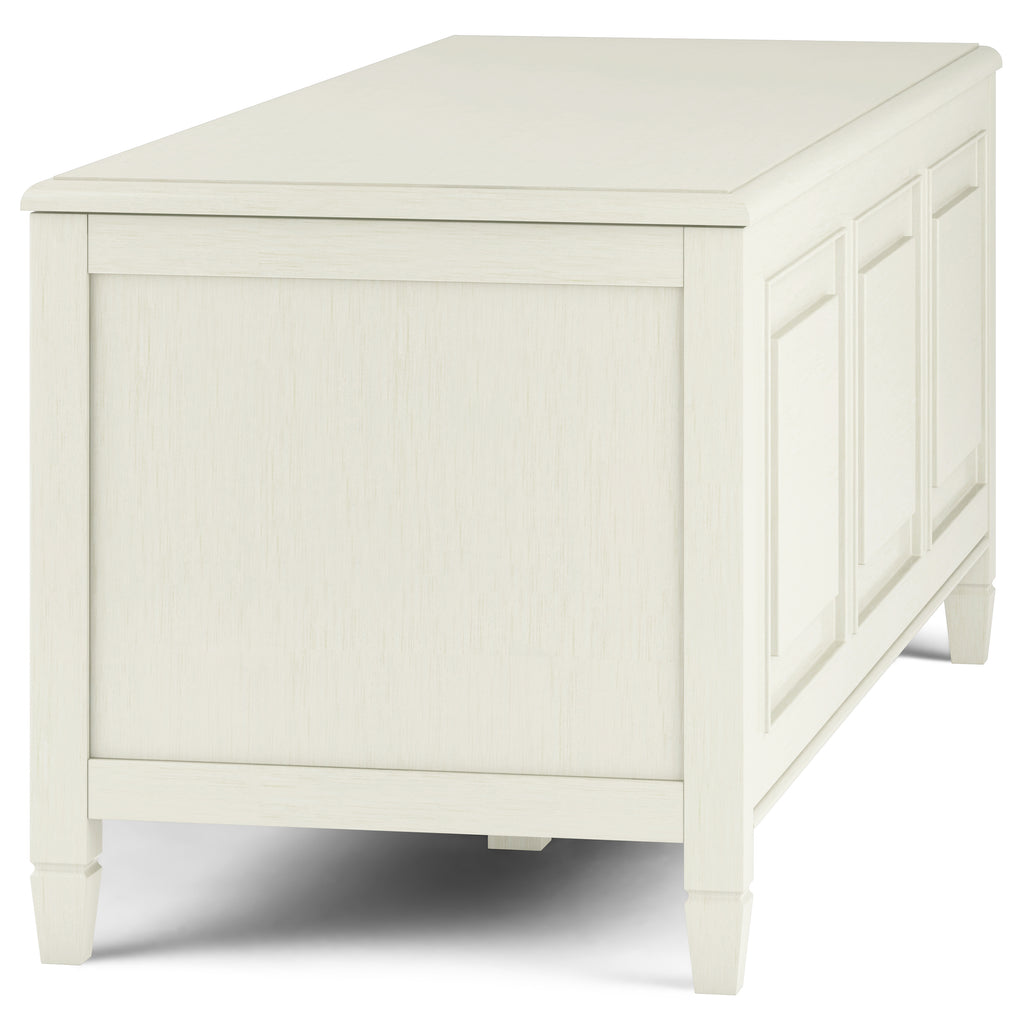 Connaught 51 Inch Wide Solid Wood Storage Bench Trunk in Antique