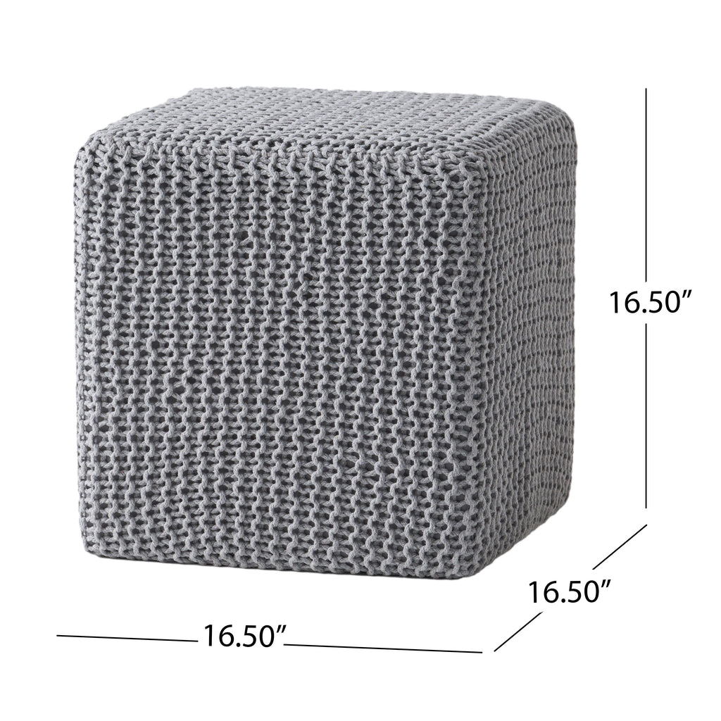 Knitted Foot Stool