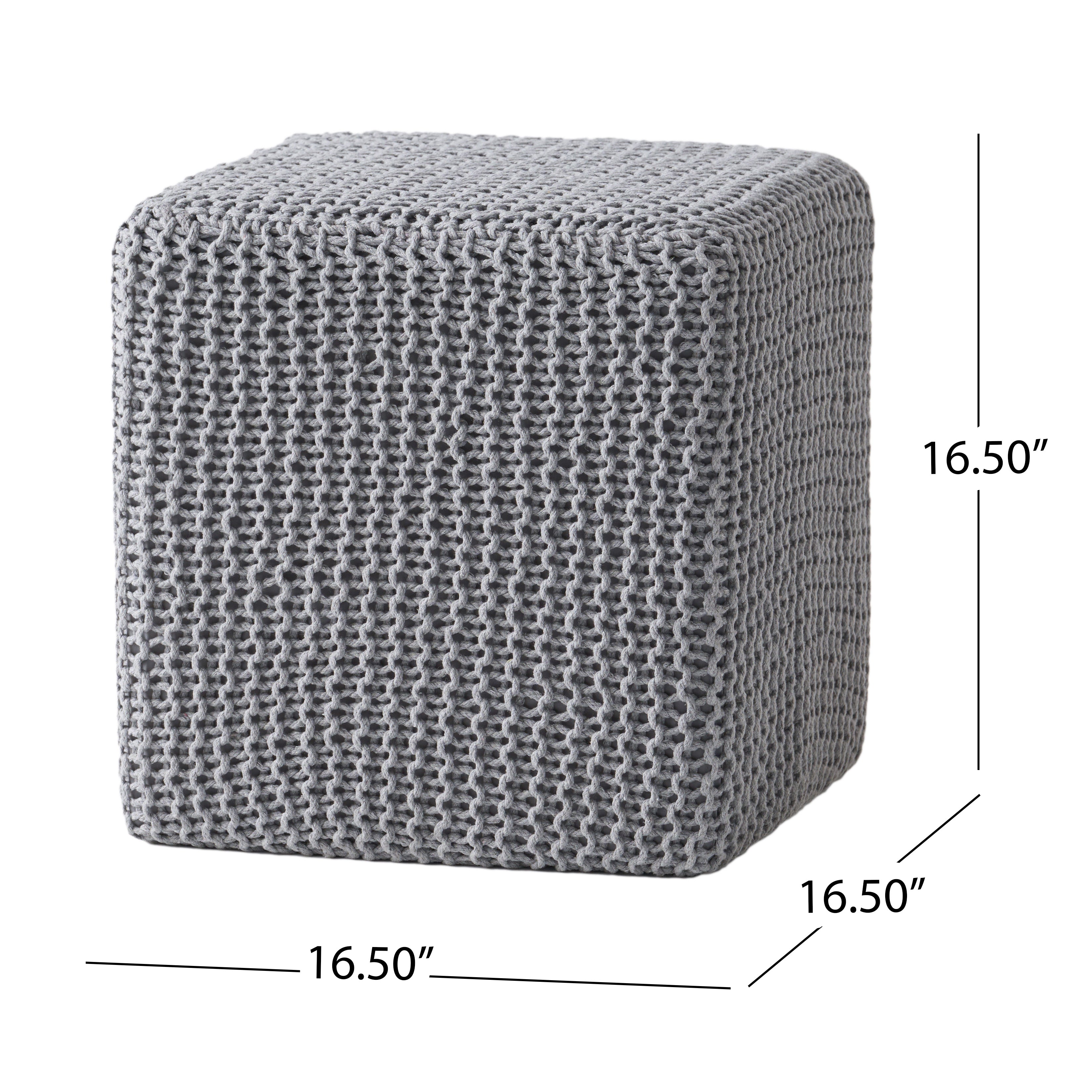 Knitted Foot Stool