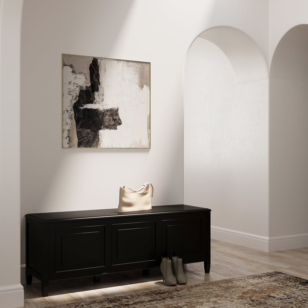 Connaught 51 Inch Wide Solid Wood Storage Bench Trunk
