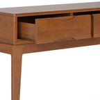 Harper 54 Inch Wide Solid Wood Console Sofa Table in Teak