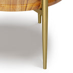 Wagner - Round Marble & Wood Side Table