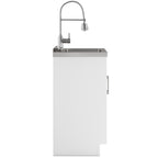 Hennessy Deluxe 20" Laundry Cabinet with Faucet and Stainless Steel Sink