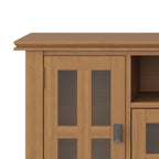 Artisan 72 Inch Wide Solid Wood TV Stand in Honey
