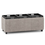 Avalon 42 Inch Wide Storage Ottoman in Distressed