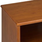 Draper 54" Wide Solid Wood Mid Century Tall TV Stand in Teak