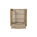 Outdoor Wicker and Acacia Wood Club Chairs, Set of 2