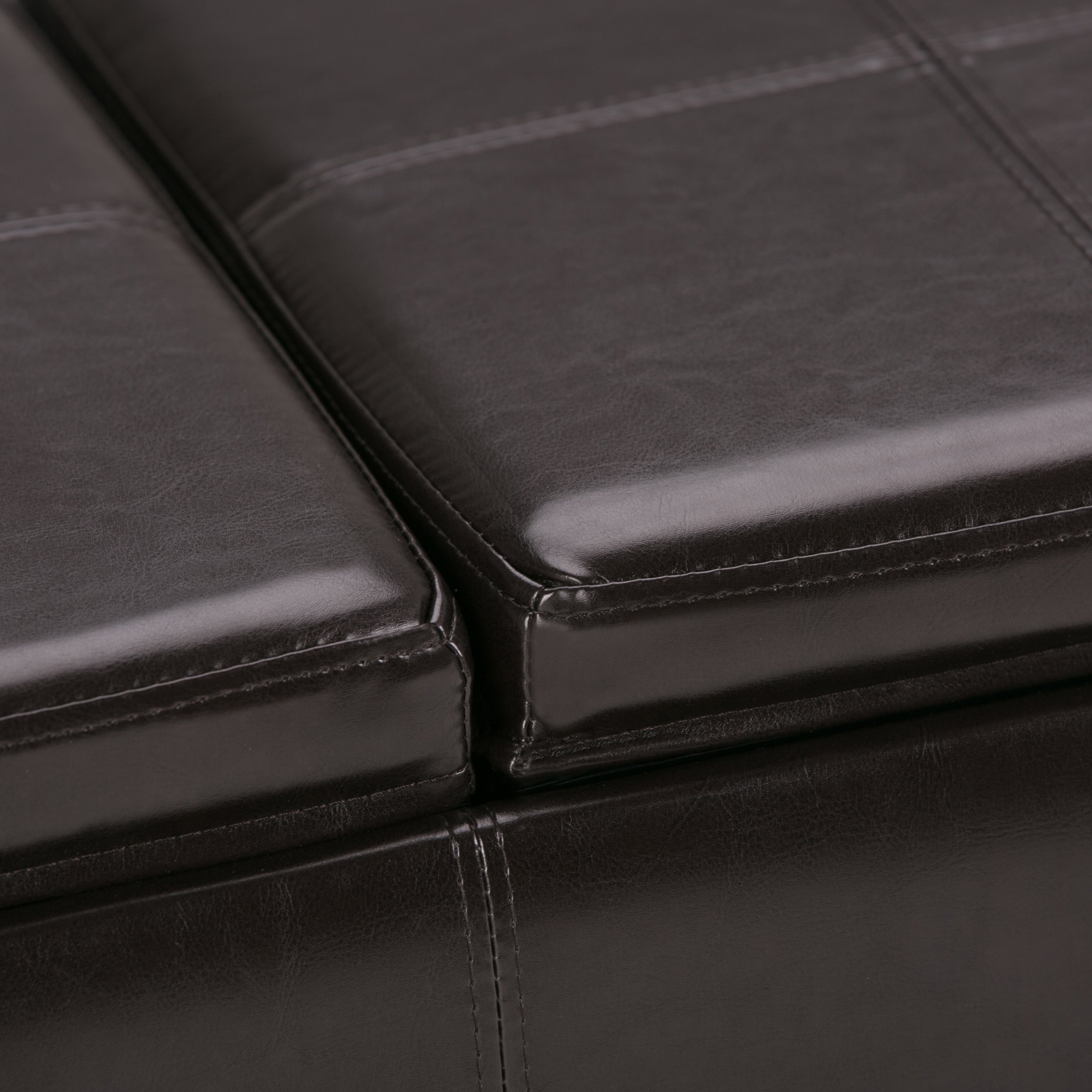 Avalon 42 Inch Wide Storage Ottoman in Tanners