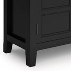 Burlington 30 Inch Wide Solid Wood Low Storage Cabinet