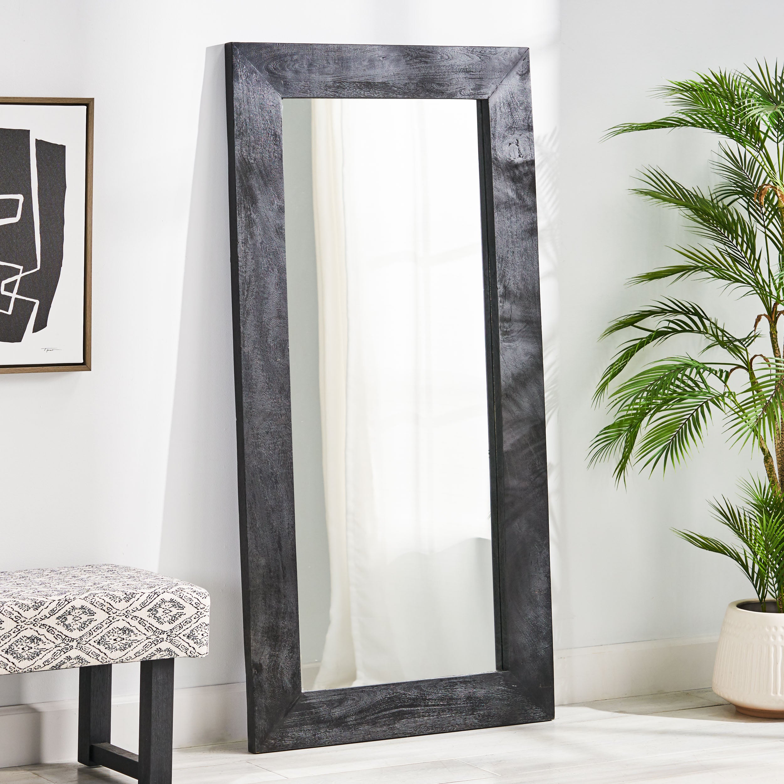 Wood Mirror - Ramsay Rustic Handcrafted Full Length Mirror