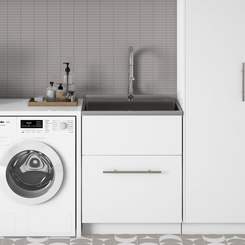 Metro 28" Laundry Cabinet with Faucet and Stainless Steel Sink