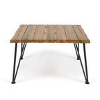 Zion Industrial Wood And Metal Coffee Table