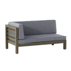 Oana Corner Bench - Dark Acacia Wood
