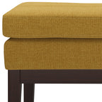 Carlson Small Ottoman Bench in Marigold