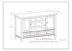 Warm Shaker 47 Inch Wide Solid Wood TV Stand