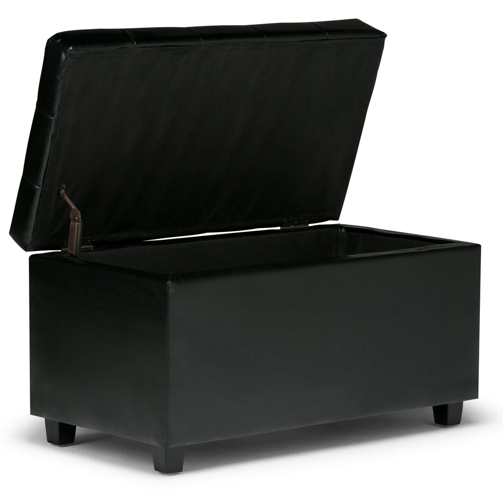 Cosmopolitan 34 Inch Wide Storage Ottoman