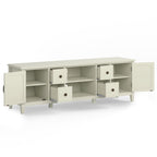 Connaught 72 Inch Wide Solid Wood TV Stand in Antique