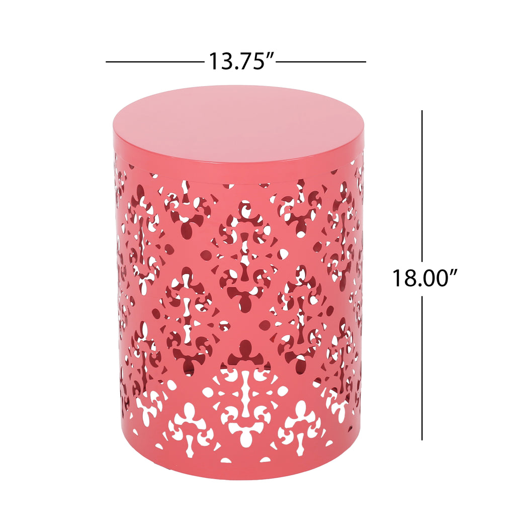 Outdoor Metal End Table - Large