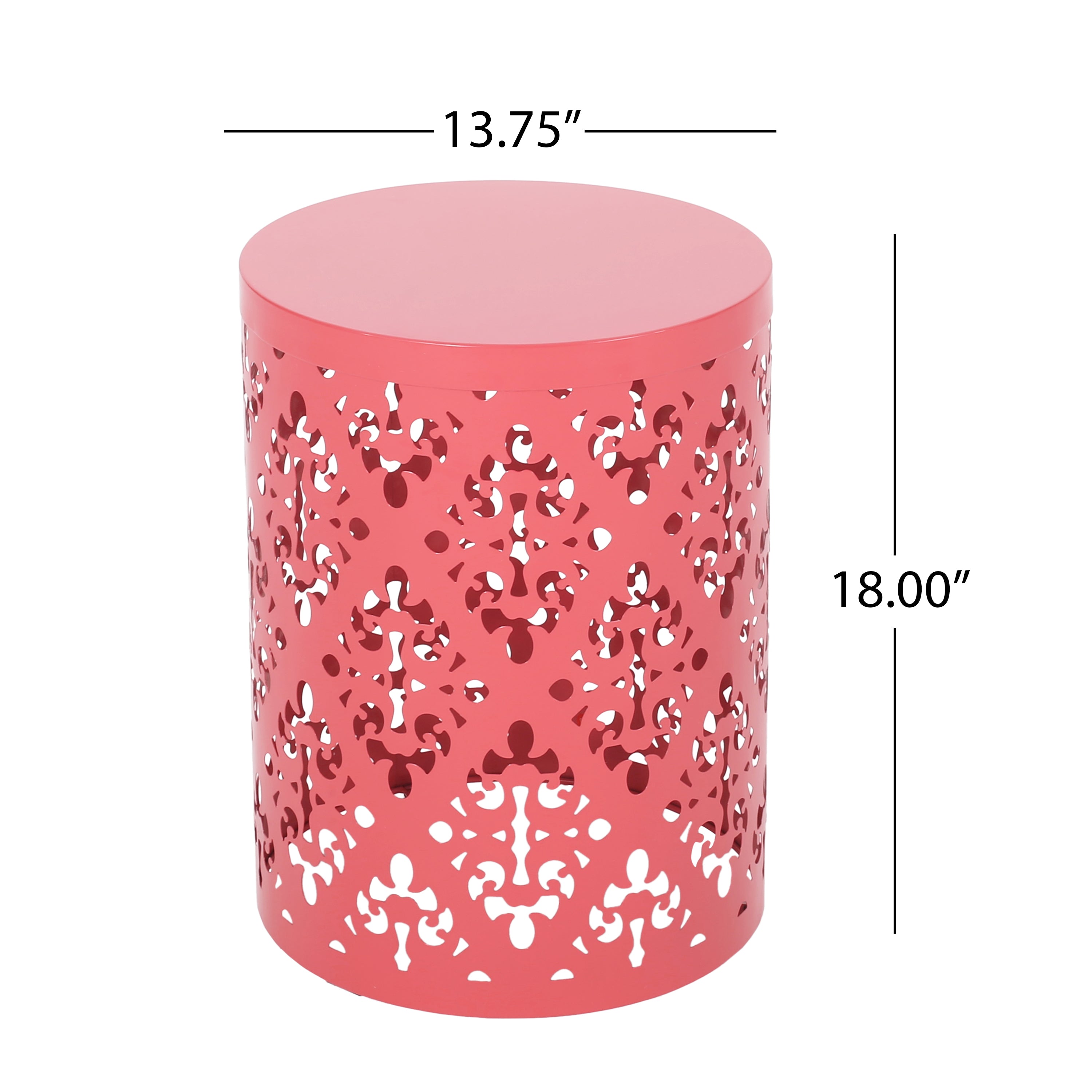 Outdoor Metal End Table - Large