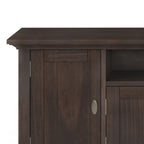 Redmond 72 Inch Wide Solid Wood TV Stand in Brunette
