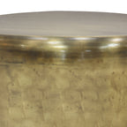 Garvy 22 Inch Wide Metal Side Table in Antique