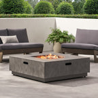 Square Iron Fire Pit - 50,000 BTU