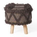 Roja Handcrafted Wool & Cotton Stool