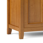 Amherst 72 Inch Wide Solid Wood TV Stand in Light Golden