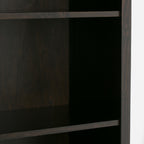 Amherst 30 Inch Solid Wood 5 Shelf Bookcase in Hickory