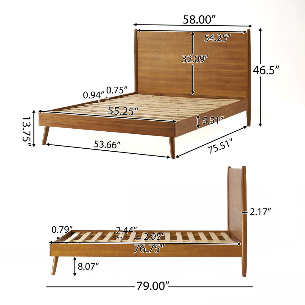 Cohron Solid Wood Platform Bed (Full Bed)