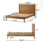 Cohron Solid Wood Platform Bed (Full Bed)