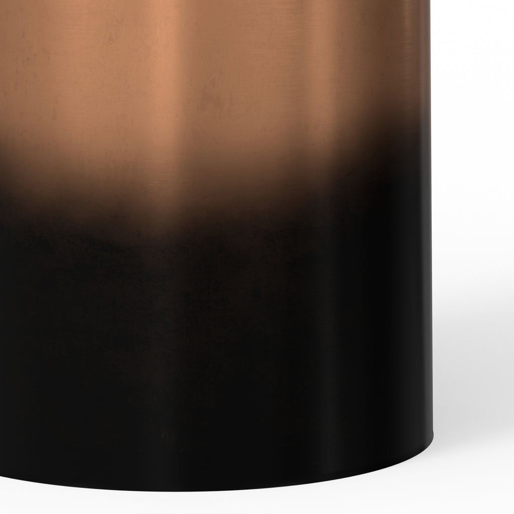 Curtis - Metal Cylinder Accent Table - Ombre