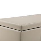 Avalon 48 Inch Wide Storage Ottoman Bench in Satin