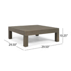 Oana 3-Piece Love Seat Set with Coffee Table, Dark