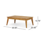Outdoor 4-Piece Acacia Wood Chat Set with Rope