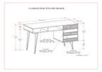 Clarkson Rustic Desk with Side Drawers