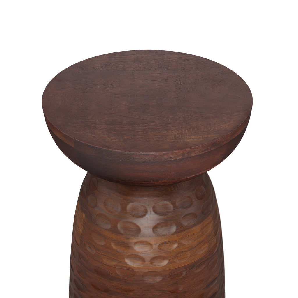 Boyd 13 Inch Solid Mango Accent Table