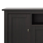 Warm Shaker 72 Inch Wide Solid Wood TV Stand in Hickory