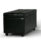 Cosmopolitan 34 Inch Wide Storage Ottoman
