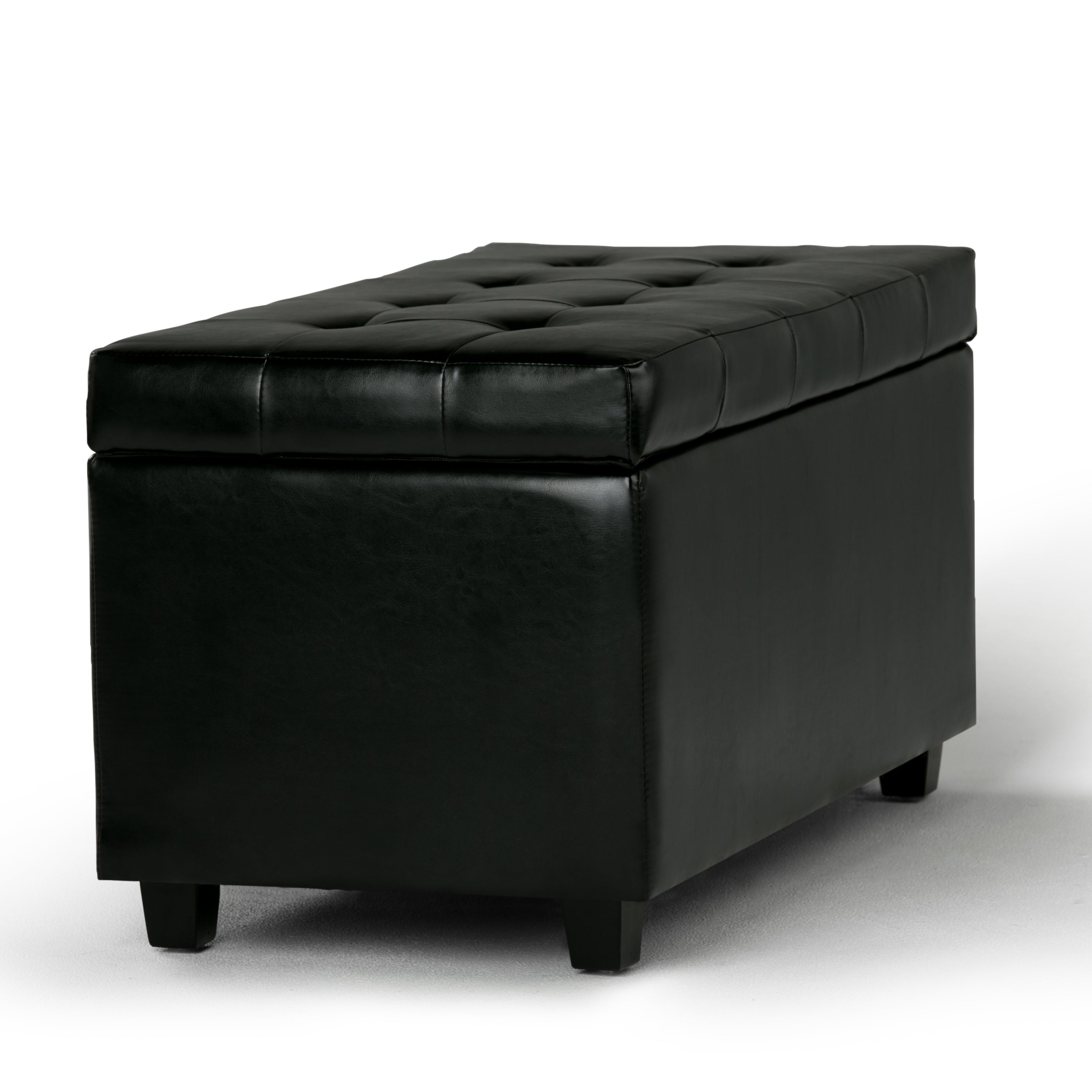 Cosmopolitan 34 Inch Wide Storage Ottoman