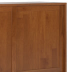 Harper 48 Inch Wide Solid Hardwood Mid-Century Modern Medium Storage Cabinet in Teak