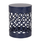 Outdoor Metal End Table with Modern Design