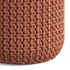 Wynne 18 Inch Wide Round Knitted Pouf