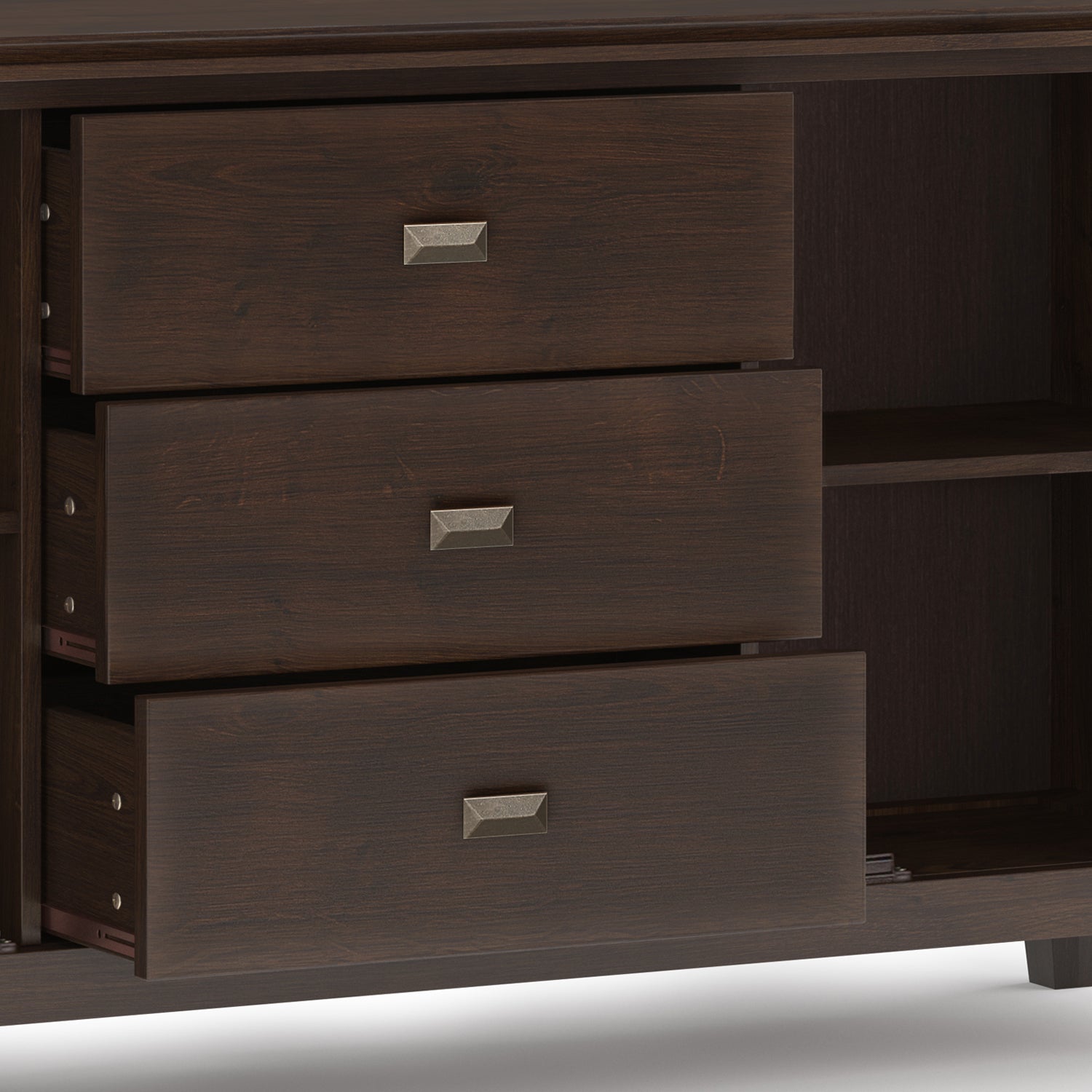Artisan 60 Inch Wide Solid Wood Large Sideboard Buffet
