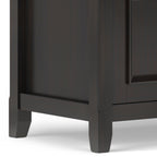 Amherst 72 Inch Wide Solid Wood Low TV Stand in Hickory