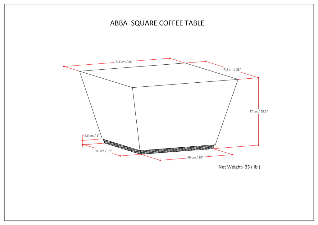 Abba Square Coffee Table