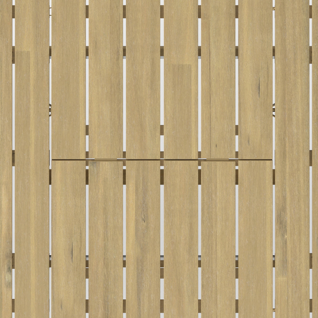 Beachside Outdoor Extendable Dining Table - Light Teak
