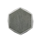 Metal Hammered End Table